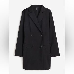 NWT Double Breasted Black Blazer Dress